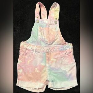NWOT Children’s Place Pastel Tie-Dye Kids Overalls 3T